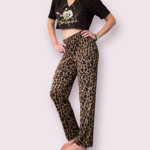 Susan Graves Pants - Leopard Cat print pants